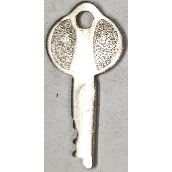 Schlüssel, vernickelt, gestanzter Schlüssel mit Bart für Zuhaltungen, Briefkasten, Koffer o. ä. , nur noch 4 Stück verfügbar Bild 2