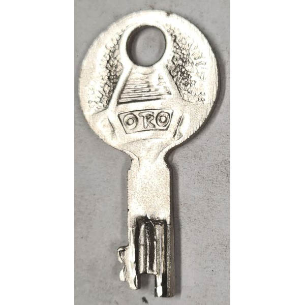 Schlüssel, vernickelt, gestanzter Schlüssel mit Bart für Zuhaltungen, Briefkasten, Koffer o. ä. Bild 2