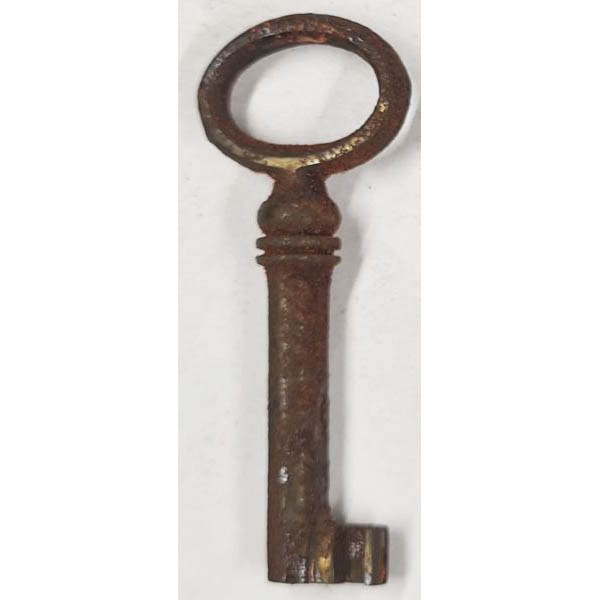 Schlüssel antike alte Form, aus Messing patiniert mit Nutenbart D, nur noch 4 x verfügbar