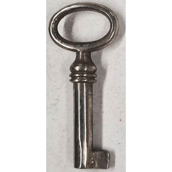 Schlüssel antike alte Form, Minischlüssel in Eisen blank mit geradem Bart, nur noch 2 Stück verfügbar