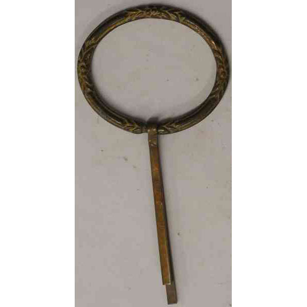 Möbelring, Messing patiniert = 61x50 mm