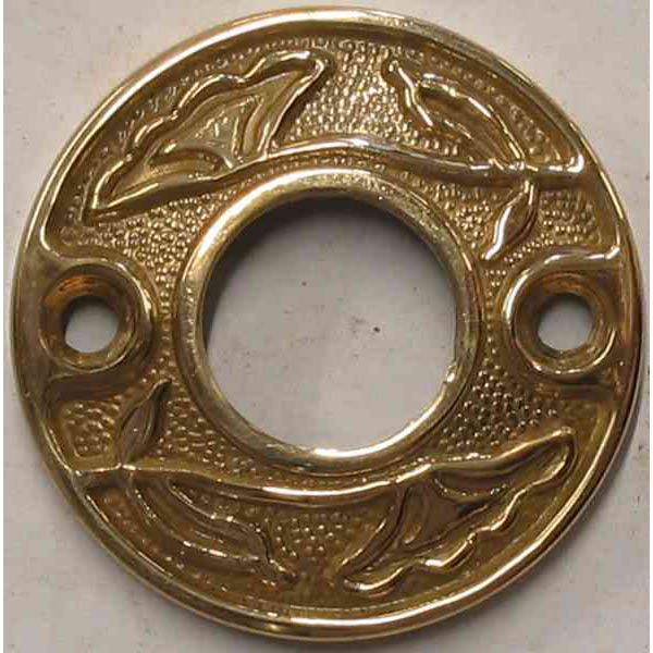 Prächtige Drückerrosette antik Messing Türdrücker 15.8 mm 
