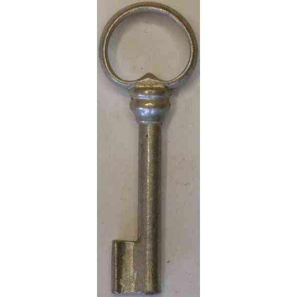 Schlüssel für antikes altes Schloss, altverzinnt (L+O)