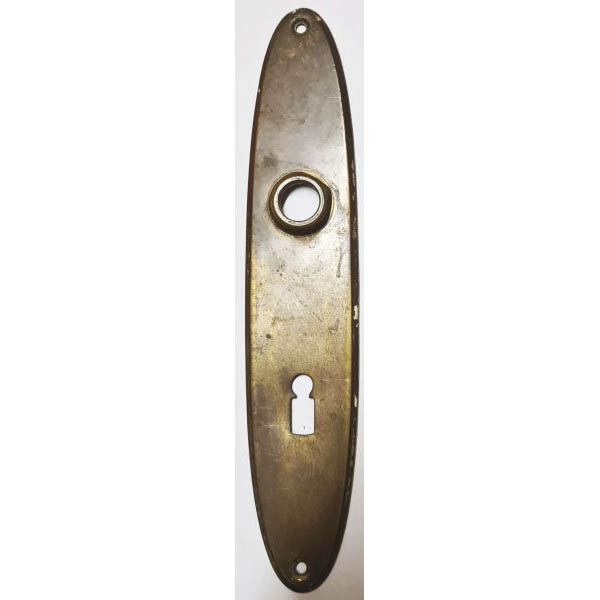 Türschild in alt, Messing patiniert, BB72, für Drücker Ø 16mm, Einzelstück, nur noch 1 Stück verfügbar