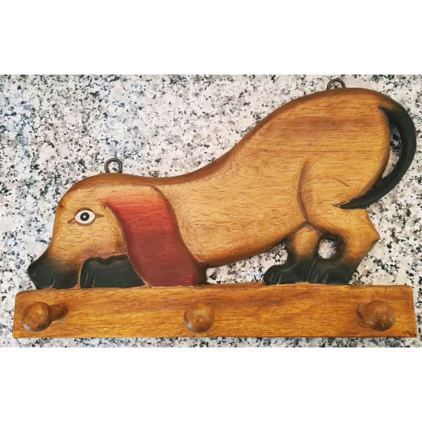 Holzgarderobe Hund, nur 1 x verfügbar