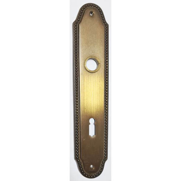 Zimmertürschild antik, Messing patiniert, BB72, noch 2 Stück verfügbar.
