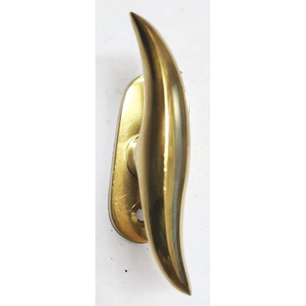 Fenstergriff top Qualität, Messing poliert. 7Mm Vierkantloch, Einzelstück, nur 1 x verfügbar Bild 2