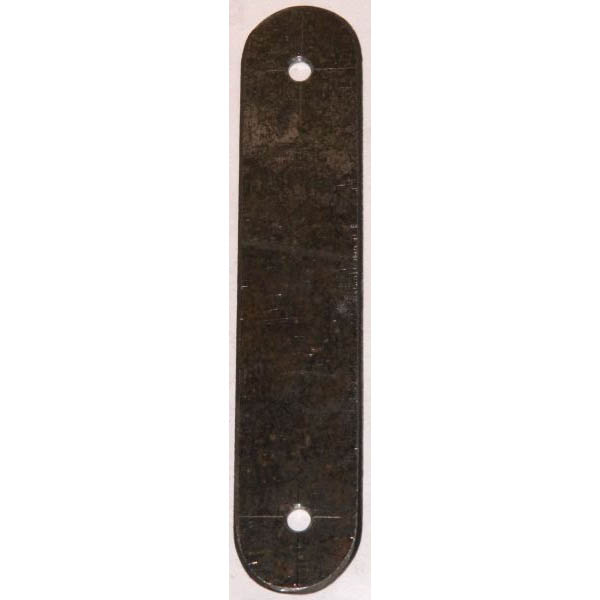 Schließblech Eisen roh, als Schutz fürs Holz bei Riegeln oder Schlösser, leicht angerostet, 2 Stück verfügbar