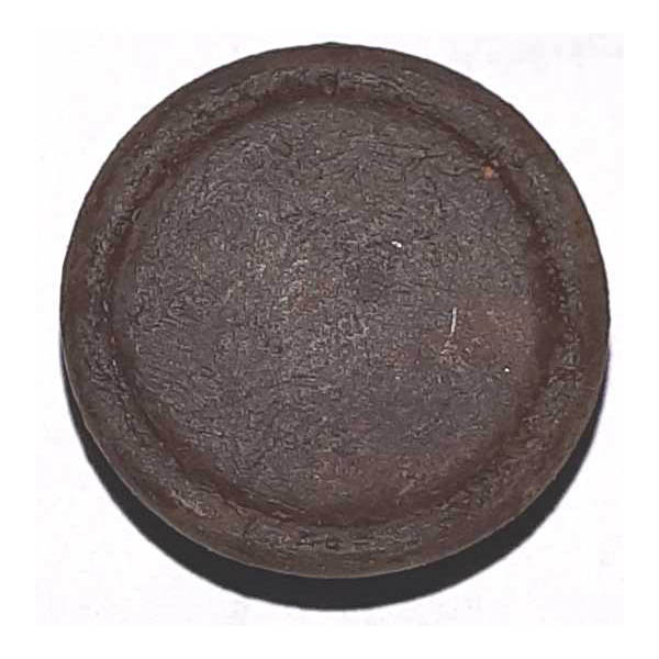 Antiker alter Knopf, Eisen gerostet und gewachst, gegossen, Ø 24mm