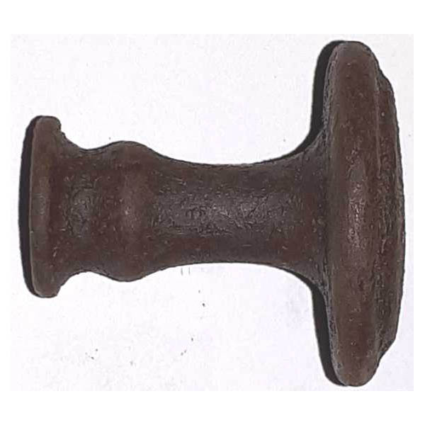 Antiker alter Knopf, Eisen gerostet und gewachst, gegossen, Ø 24mm Bild 2