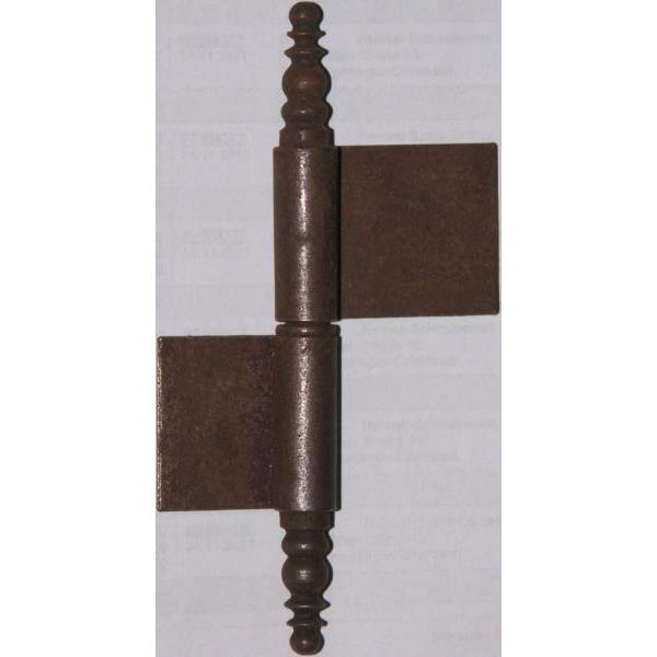 Fischband links, Eisen gerostet und gewachst, 70mm Lappenlänge, Ø 12mm