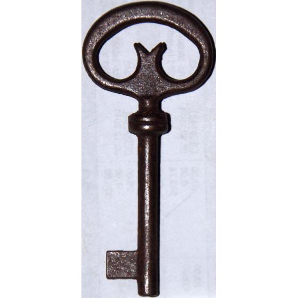 Schlüssel, Eisen gerostet, gegossener Eisenschlüssel