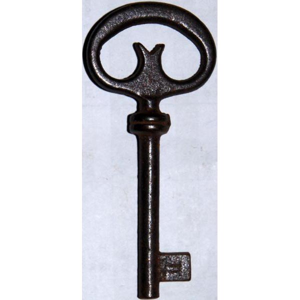 Schlüssel, Eisen gerostet, gegossener Eisenschlüssel alter