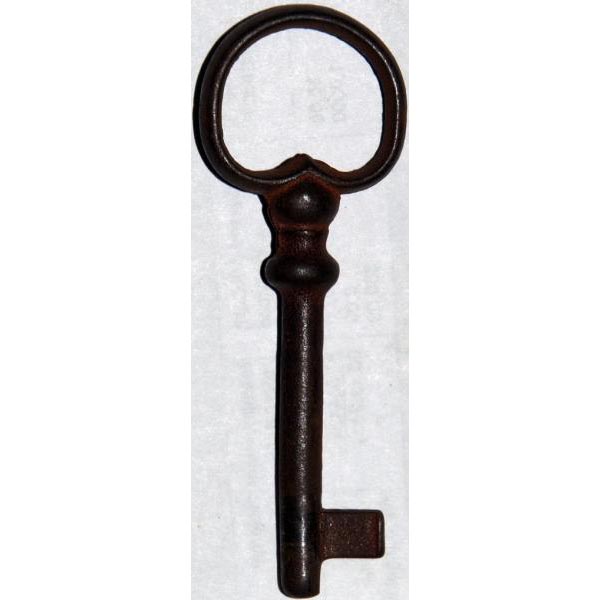 Schlüssel, Eisen gerostet, gegossener Eisenschlüssel historischer