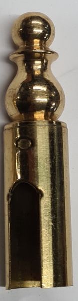 Aufsteckhülse, Messing poliert, 15mm Innendurchmesser, Innentiefe: 31mm, nur noch 2 Stück verfügbar