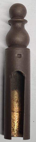 Aufsteckhülse, Messing braun lackiert, 15mm Innendurchmesser, Innentiefe: 46mm, nur noch 2 Stück verfügbar