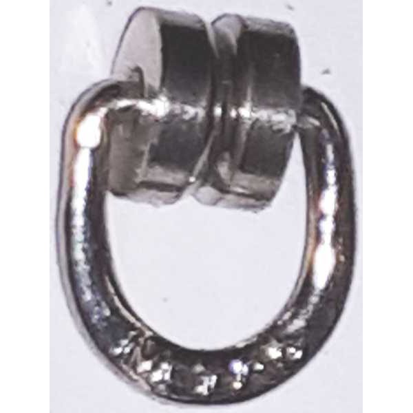 Vorhanggleiter vernickelt, original alt, für Vorhangring, Gardinenring