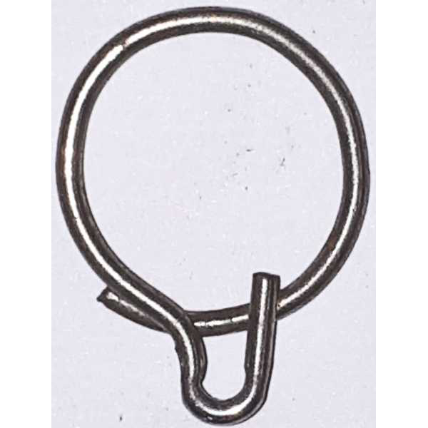Vorhangring vernickelt, original alt, für Vorhang, Gardinenring