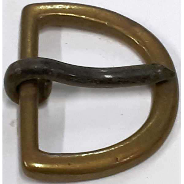 Gürtelschnalle, Messing patiniert, original alt, Innenbreite für Leder: 30mm