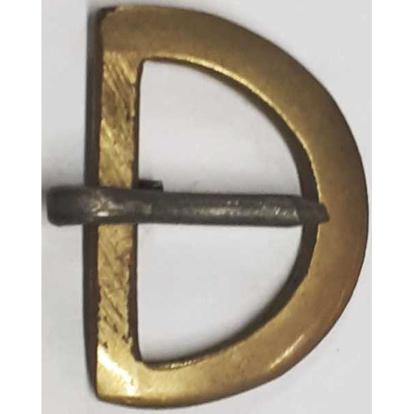 Gürtelschnalle, Messing patiniert, original alt, Innenbreite für Leder: 34mm Bild 2