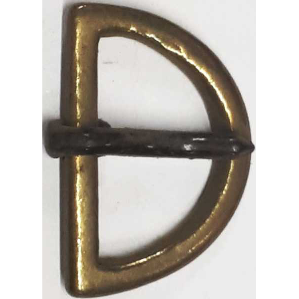 Gürtelschnalle, Messing patiniert, original alt, Innenbreite für Leder: 28mm Bild 2