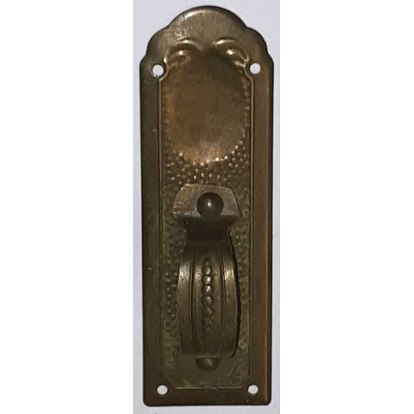 Griff Jugendstil, Messing patiniert, mit Griff vernietet