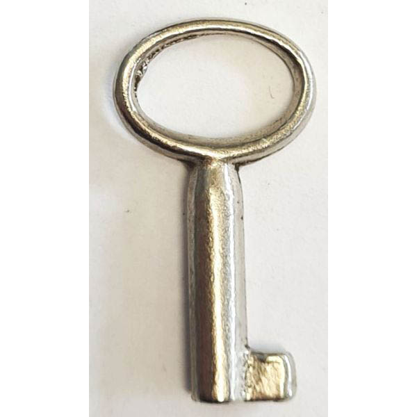 Schlüssel vernickelt, mit geradem Bart, nur noch 1 Stück verfügbar