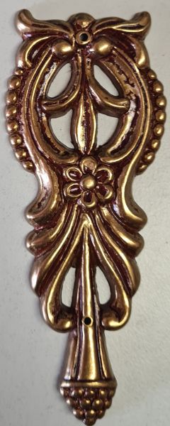 Applikation antik, Zierteil Messing gegossen patiniert, nur noch 1 Stück verfügbar, Restposten