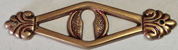 Griffbeschlag, Originalbeschlag, Messing gegossen und patiniert, nur noch 1 Stück verfügbar, Restposten