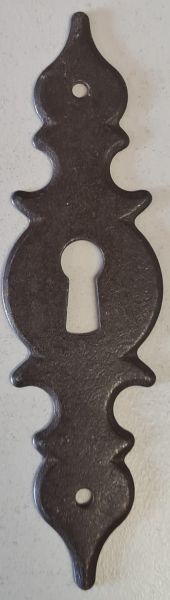 Schlüsselschild, Eisen gerostet. Aus Blech gestanzt, Einzelstück, nur 1 x verfügbar