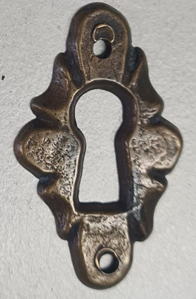 Schlüsselschild, Messing patiniert, nur 1 x verfügbar
