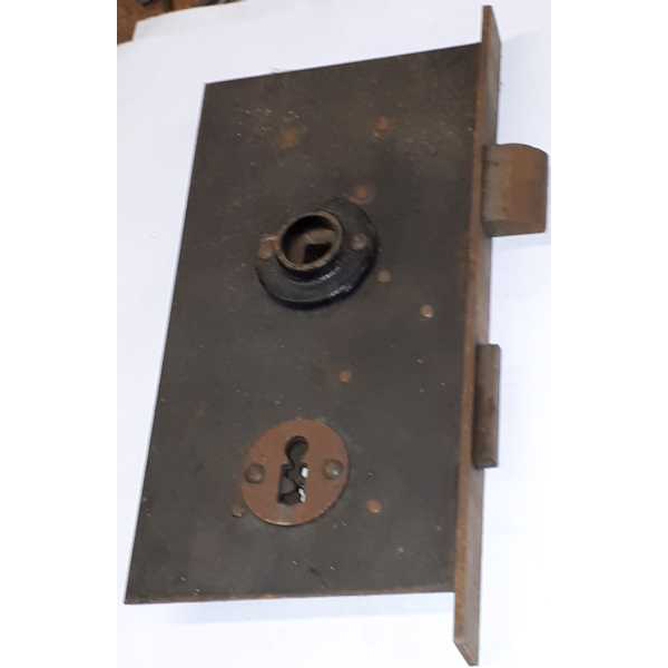 BB72-Einsteckschloss angerostete Eisen Stulpe, DIN rechts
