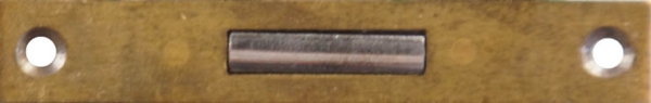 Einsteckschloß, Dorn 20mm, links, original alt Bild 3