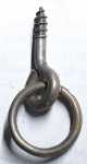 Ring, Eisen altverzinnt, 22 mm, antik, alt. Aus Draht gefertigt.