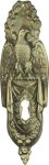 Schlüsselschild antik, alt, Messing patiniert, Biedermeier Beschläge