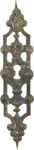 Barock Schlüsselschild antikes, Messing patiniert. Handgefertigt aus Messing Blech.