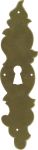 Schlüsselschild rustikal, Messing patiniert, altes antikes Schild, nur noch 1 rechtes und ein linkes lieferbar.