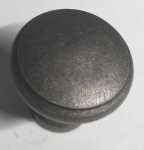 Möbelknopf, Ø 25mm Knopf aus Eisen gedreht, dann altverzinnt, alte Oberfläche