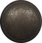 Möbelknopf, Ø 35mm, Eisen gerostet und gewachst, gedreht, antikes Aussehen
