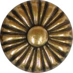 Möbelknopf alt, vintage Knopf antik, Ø 25mm, altvermessingt