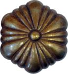 Möbelknopf antik, alt, Knopf, Ø 18mm, altvermessingt