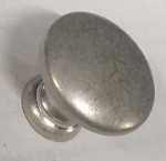 Möbelknopf Nostalgie, altertümlicher Knopf, Ø 24mm, hell verzinnt. Aus Messing gegossen.