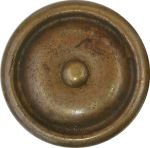 Möbelknöpfe Landhaus, rustikaler Knopf, Ø 36mm, Messing patiniert. Aus Messing gegossen.