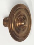 Möbelknopf antik, Schrankknopf, Ø 39mm, Messing patiniert. Aus Messing gegossen