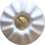 Porzellanknopf alt, Ø 26mm, weiß, Porzellan, Keramik Möbelknöpfe antik, Möbelknopf alter, historisch, nostalgisch,
