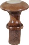 Antiker Knopf aus Holz mit Einlage Ø 15mm, alt antik