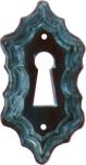 Schlüsselschilder aus Horn schwarz. Aus Tierknochen bzw. Horn handgefertigt