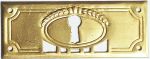 Schlüsselschild, Messing roh, Metallbeschläge antik, Historie
