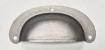Muschelgriff Eisen altgrau, alte Muschelgriffe, Landhausstil, Landhausküche, antikes Aussehen
