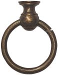 Möbelring, Ringbeschlag, 23mm, Messing antik patiniert, alt, Altmessing, nicht gelötet, offener Möbelring, Ringbeschlag